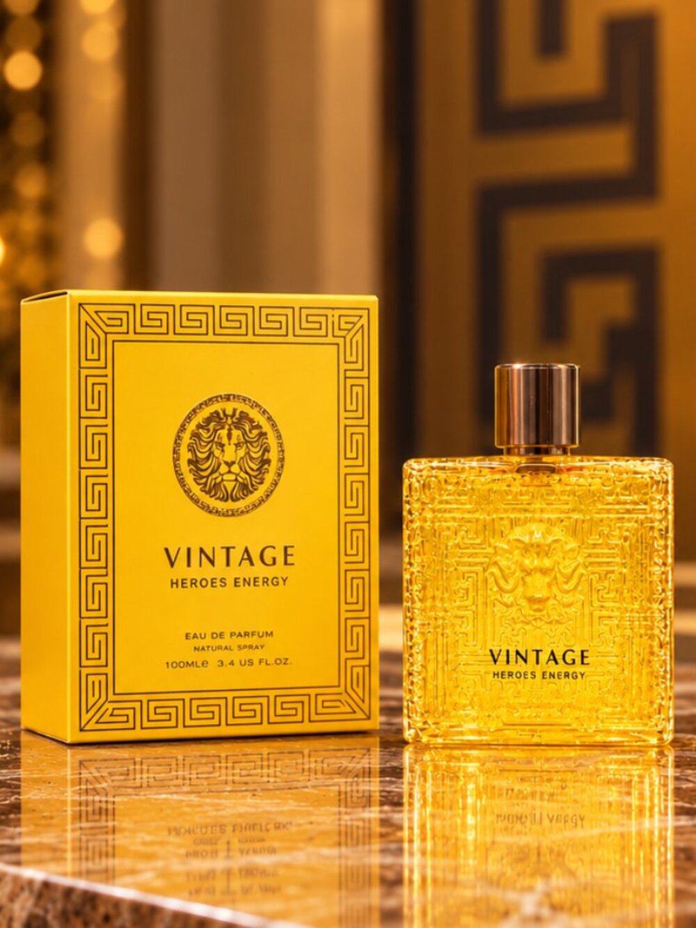 Vintage Heroes Energy by Secret Plus EDP for Men – 100 mL / 3.4 oz